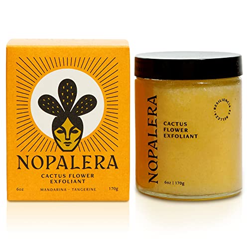 Nopalera Body Scrub - 3-in-1 Cleanser & Moisturizer, Vegan, Natural Citrus Scent - 6oz