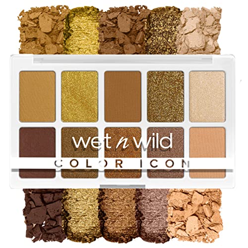 wet n wild Color Icon Eyeshadow Palette - Rich Pigment, Long-Lasting, 10 Vibrant Shades