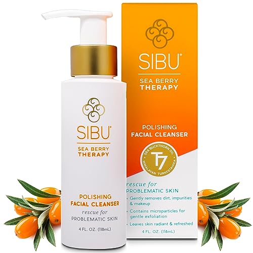 sibu Sea Buckthorn Facial Cleanser - Hydrates, Reduces Blemishes, Vegan - 4oz, 2 Pack