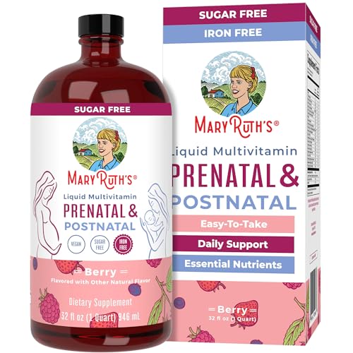 MaryRuth Organics Prenatal Multivitamin - Supports Pregnancy & Nursing, Vegan, Non-GMO - 32oz