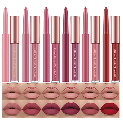 BestLand Lip Care Gift Set - Velvety Matte Finish, Long-Lasting Color, Cruelty-Free - 12 Pcs