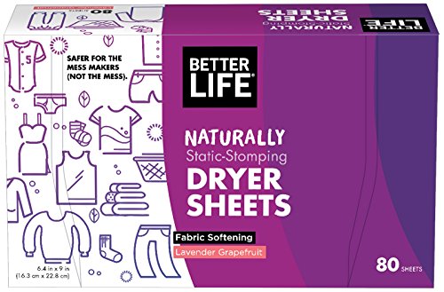 Better Life Laundry Detergent Sheets - Softens, Reduces Static, Lavender Grapefruit - 80 Count