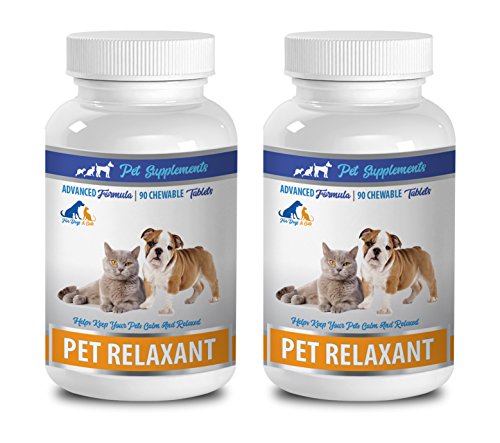 Pet Supplements Relaxant for Dogs & Cats - Natural Calming Chews with Passionflower - 180 Chews