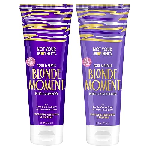 Not Your Mother's Purple Shampoo & Conditioner - Reduces Brassiness, Hydrates - 8 fl oz (2-Pack)