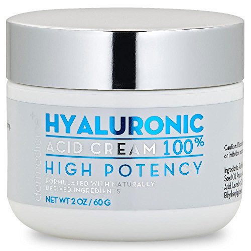 Dermedicine Hyaluronic Acid Moisturizer - Intense Hydration, Brightens Skin Tone - 1.7oz