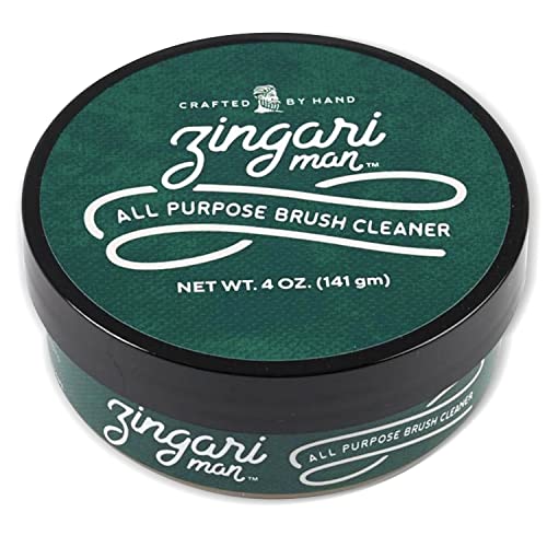 Zingari Man Makeup Brush Cleaner - Purifying Citrus Cleanser, Natural Ingredients - 4 oz