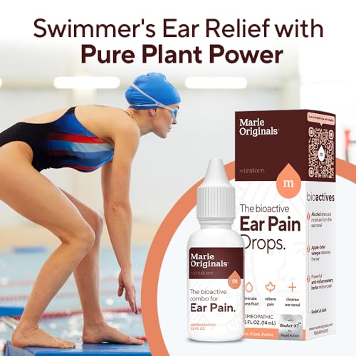 Marie Originals Ear Wax Removal Kit - Herbal Relief for Swimmer's Ear & Earaches - 14mL