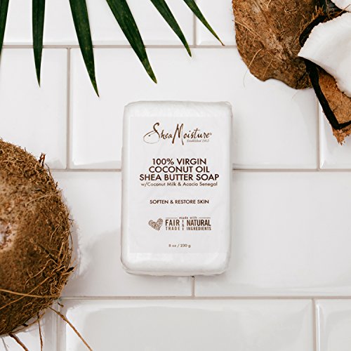 SheaMoisture Bar Soap - Nourishing Coconut Oil & Milk, Softens Skin - 8oz