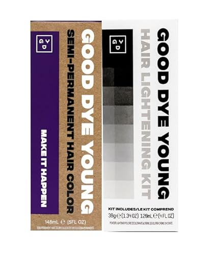 Good Dye Young Hair Dye - Vibrant Eggplant Purple, Natural Oils, Vegan & Cruelty-Free - 4oz