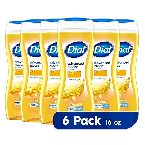 Dial Body Wash - Deep Clean, Gentle on Skin, Dermatologist Approved - 16oz, Pack of 6