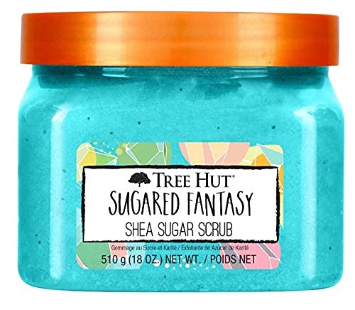 Tree Hut Body Scrub - Deeply Nourishing, Brightening AHA, Sugar Exfoliant - 18oz