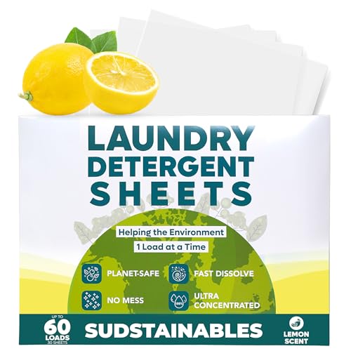 Good Natured Brand Laundry Detergent Sheets - Ultra Cleaning, Sensitive Skin Safe - 30 Sheets