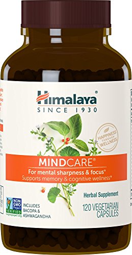 Himalaya MindCare Nootropic Supplement - Boosts Mental Sharpness & Mood, Non-GMO, 120 Capsules