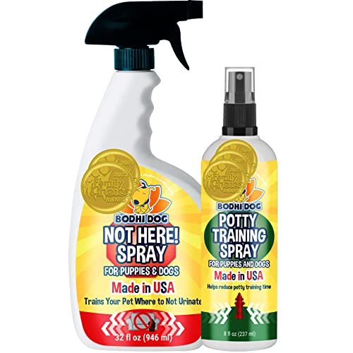 Bodhi Dog Not Here Spray Bundle - Train Pets to Avoid Areas, Safe for Fabrics - 32oz + 8oz