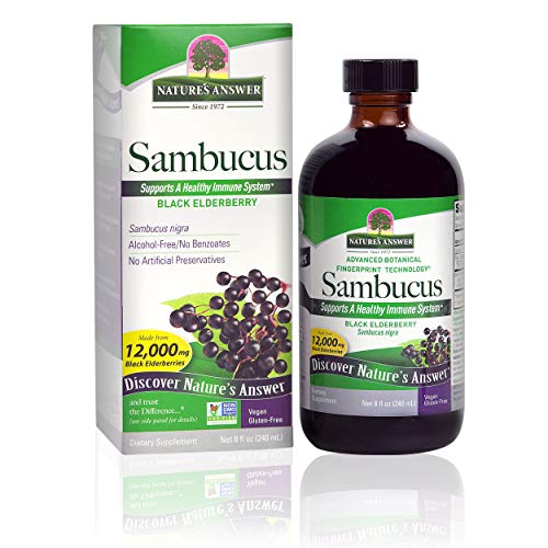 Nature's Answer Elderberry Extract - Powerful Immune Support, Alcohol & Preservative-Free - 8oz