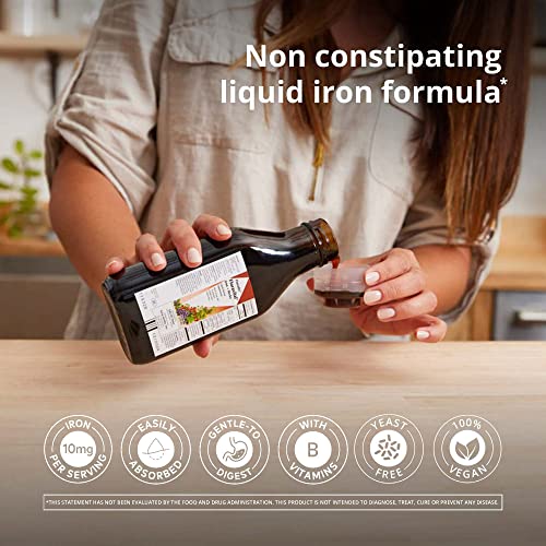 Floradix Floravital Iron & Herbs - Energy Support with Vitamin C & B Complex - 17oz