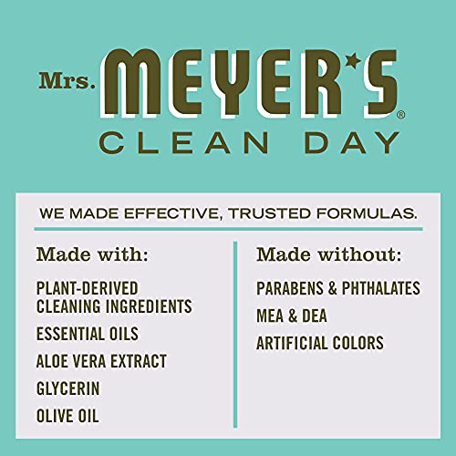 Mrs. Meyer's Clean Day Hand Soap - Uplifting Basil Scent, Made with Essential Oils - 12.5 fl. oz