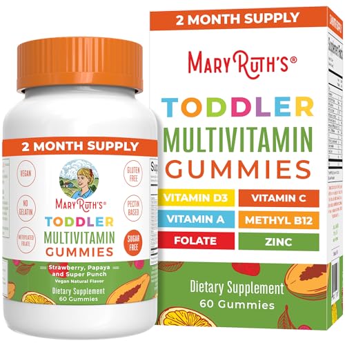 MaryRuth's Multivitamin Gummies for Kids 2+ - Supports Immunity & Bone Health, Vegan - 60 Count