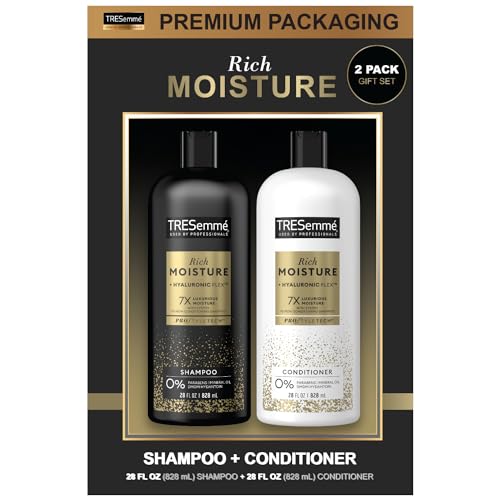 TRESemmé Shampoo & Conditioner Set - Moisture Rich Hair Treatment with Hyaluronic Acid - 28oz