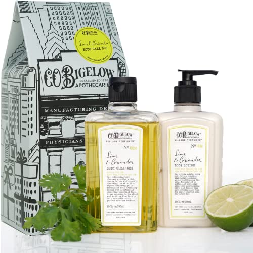 C.O. Bigelow Apothecary Bath & Body Gift Set - Nourishing Lotion & Aloe-Infused Wash - 10oz Each