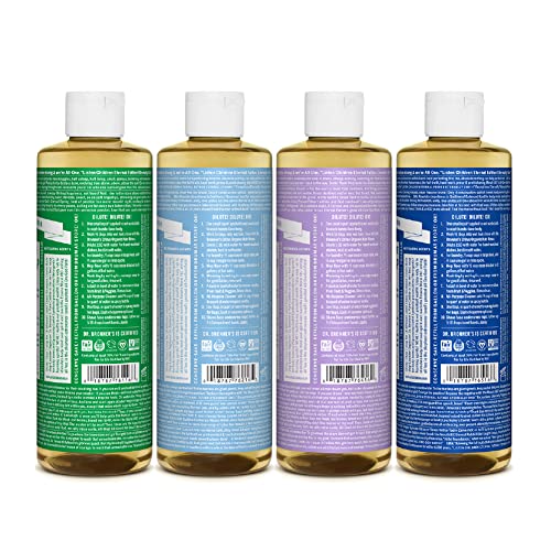 Dr. Bronner's Baby Shampoo & Body Wash - Organic Oils, No Synthetic Ingredients - 4-Pack, 16oz