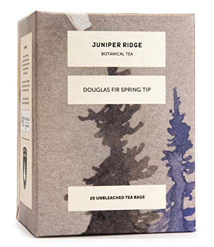 Juniper Ridge Douglas Fir Botanical Tea - Citrus & Evergreen Notes, Vegan, Gluten Free - 20 Bags