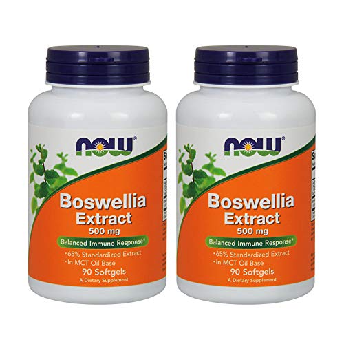 Now Foods Boswellia Extract Softgels - Immune Support, Non-GMO, 90 Count x 2