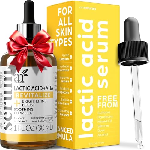 ArtNaturals Lactic Acid Face Serum - Brightens, Exfoliates, Vegan - 1 oz.