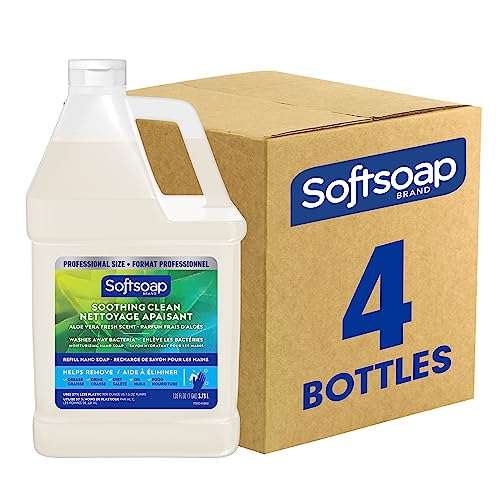 Softsoap Liquid Hand Soap Refill - Moisturizing Aloe Vera, Biodegradable, 4x1 Gallon