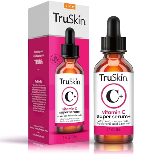 TruSkin Face Serum - Age-Defying, Brightening with Vitamin C, Niacinamide & Retinol - 1 fl oz