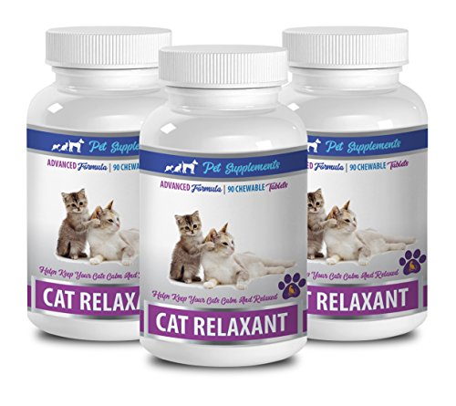 Pet Supplements Cat Relaxant - Natural Anxiety Relief Chewy Treats for Calmness - 270 Chews