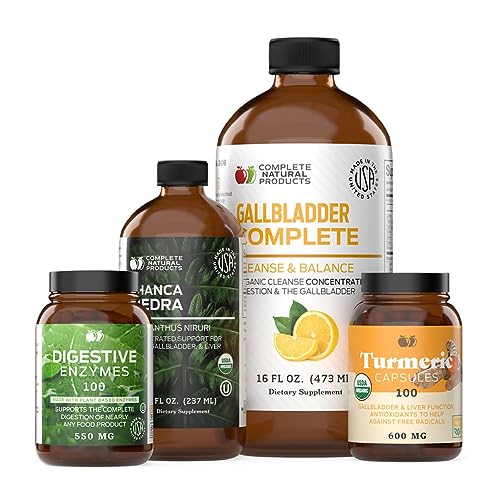 Gallbladder Complete Bundle - Metabolism Boost, Natural Pain Relief & Detox Support - 16oz