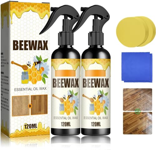 Natural Beeswax Wood Cleaner - Nourishes, Protects Against Moisture & Scratches - 120ml/4.23oz