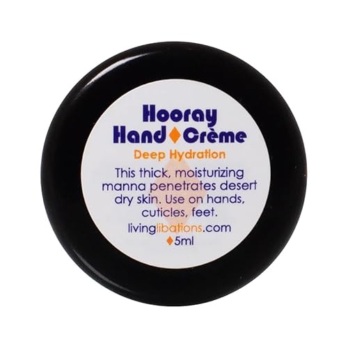 LIVING LIBATIONS Hooray Hand Crème - Nourishing for Dry Skin, Natural Ingredients - 0.17 oz