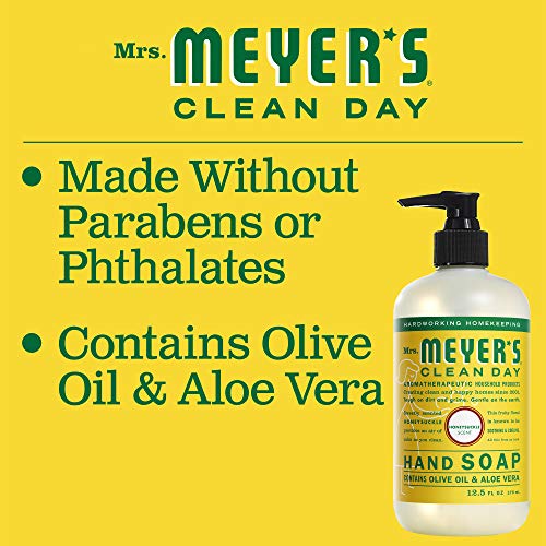 Mrs. Meyer's Hand Soap - Nourishing Essential Oils, Cruelty-Free, Honeysuckle Scent - 12.5 fl. oz