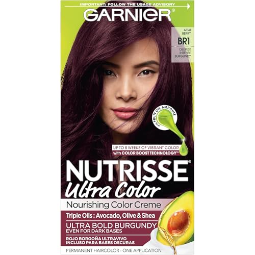 Garnier Hair Color Nutrisse Ultra Color - Nourishing Intense Burgundy, Triple Fruit Oils - 1 Count