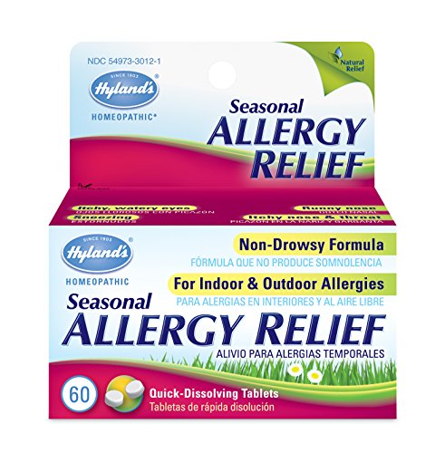 Hyland's Allergy Medicine - Non-Drowsy Relief from Indoor & Outdoor Allergies - 60 Tablets