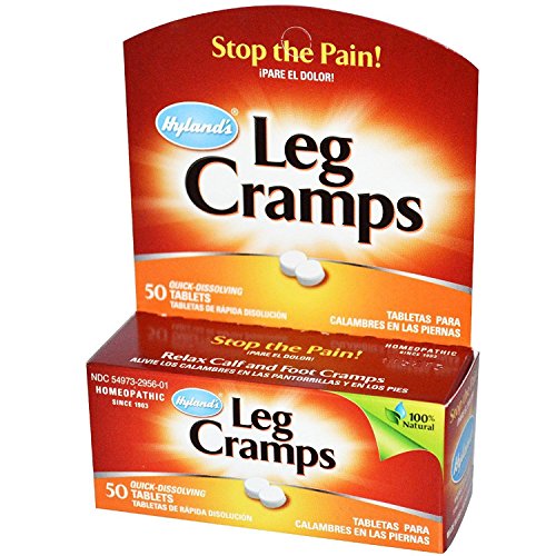 Hyland's Leg Cramps Relief Tablets - Fast-Acting, Gentle on Stomach, Non-Habit Forming - 50ct