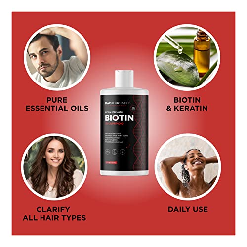 Premium Shampoo & Conditioner Set - Volumizing, Moisturizing, Biotin & Collagen Infused - 16oz