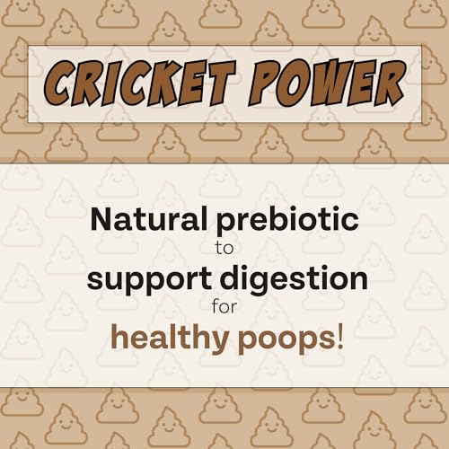 Chippin Cricket Peanut Butter Pumpkin Dog Treats - High Protein, Gut Health Support, 5oz