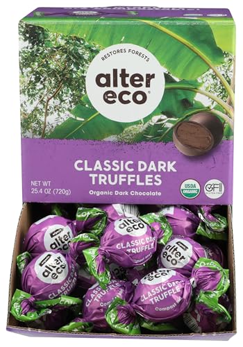 Alter Eco Classic Dark Truffles - Creamy Coconut Center, Fair Trade & Organic - 0.42oz