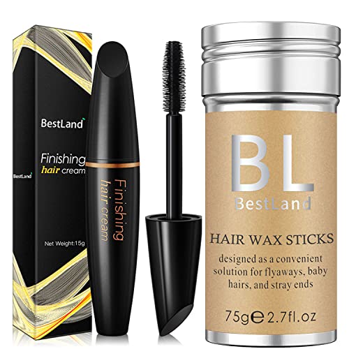 BestLand Hair Wax Stick - Tames Flyaways, Non-Greasy, Vegan, Lightweight - 0.8oz