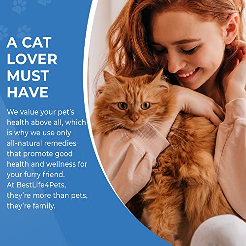 BestLife4Pets Cat Supplement - Natural Itch Relief & Skin Health, 400 Odorless Pills