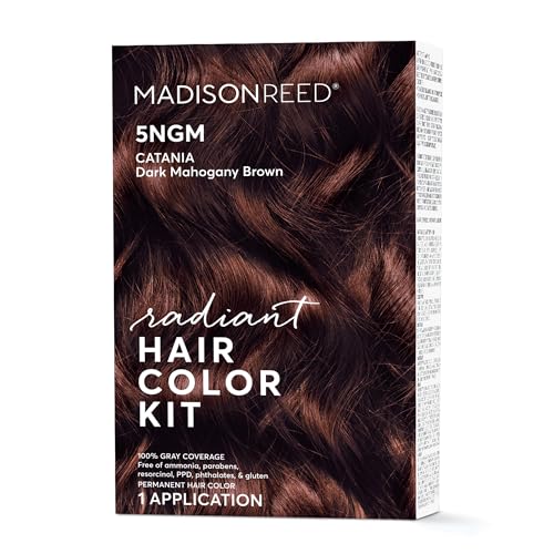 Madison Reed Hair Dye Kit - 100% Gray Coverage, Ammonia-Free, Keratin & Argan Oil, 5NGM Catania