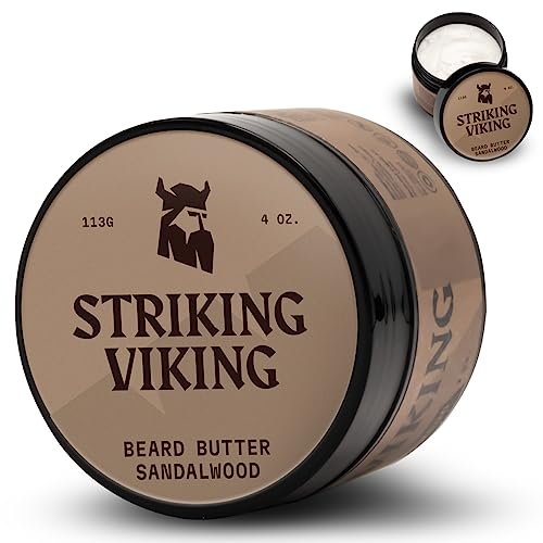 Striking Viking Beard Balm - Hydrating Non-Greasy Formula with Natural Oils - 4oz