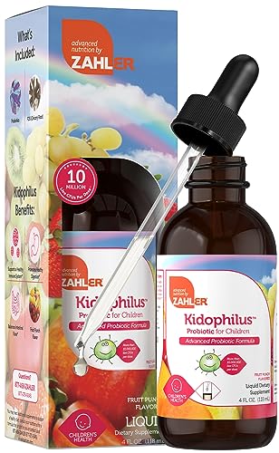 Zahler Kidophilus Probiotic Drops - Supports Digestive & Immune Health, Kosher - 4 Fl Oz