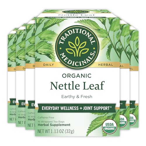 Traditional Medicinals Organic Nettle Leaf Tea - Supports Joint Health, Non-GMO, 96 Bags