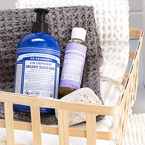 Dr. Bronner's Body Soap Variety Pack - Organic Ingredients, Plant-Based, 6 Scents - 4 oz Each