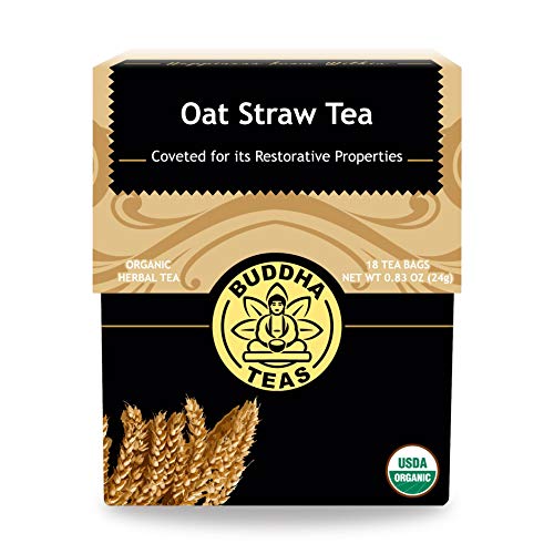 Buddha Teas Organic Oat Straw Tea - Supports Calmness, Caffeine Free, Non-GMO - 18 Tea Bags