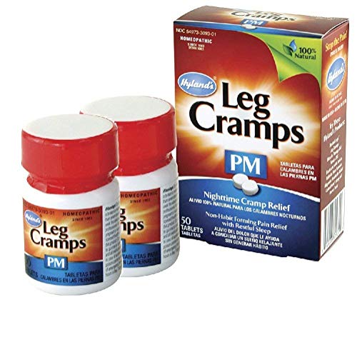 Hyland's Leg Cramps PM Tablets - Fast-Acting Relief, Natural Ingredients - 50 Count, Pack of 2